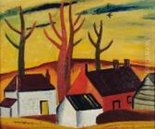 Paysage Aux Toits Rouges by Gustave De Smet