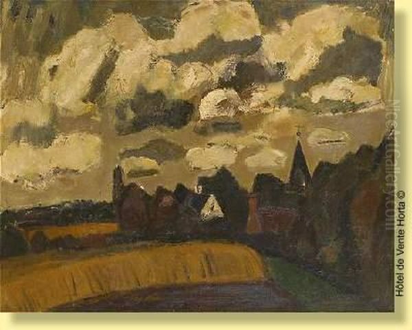 Campagne Flamande Oil Painting by Gustave De Smet