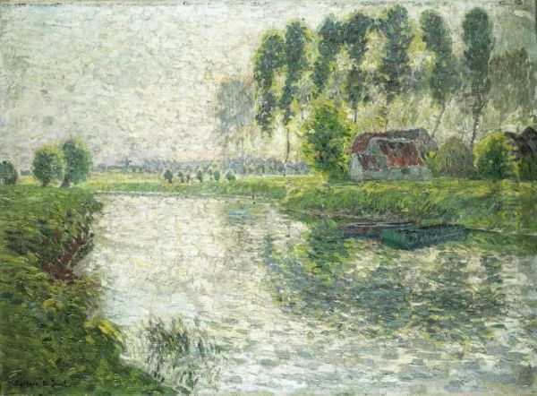 Summer At The Leie Oil Painting by Gustave De Smet