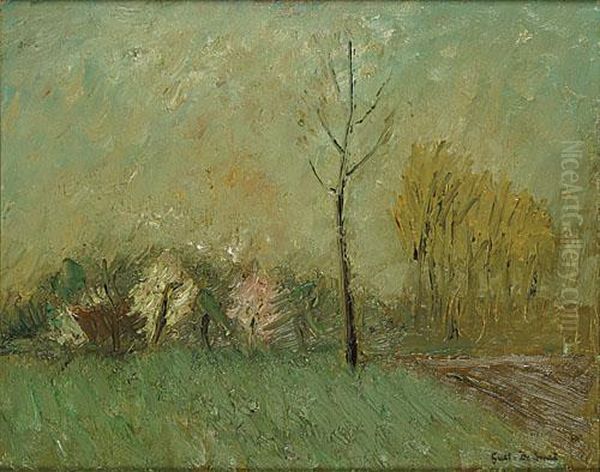 Landschap Metbomen.
Arbres Dans Un Paysage Oil Painting by Gustave De Smet