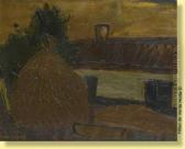 Meule Devant La Ferme Oil Painting by Gustave De Smet