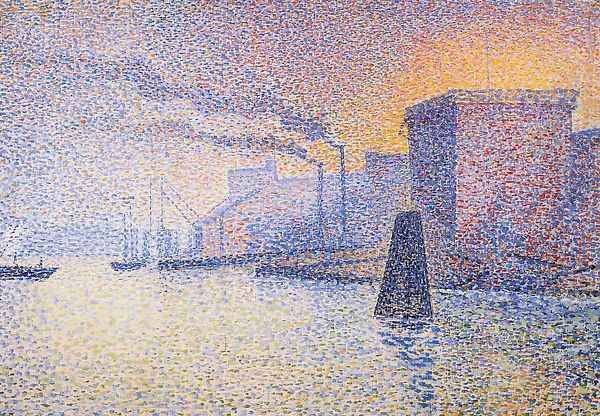 Factories on the Thames Oil Painting by Georges Lemmen