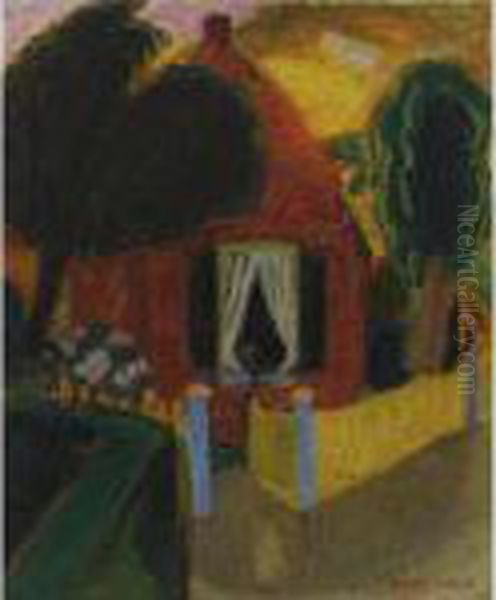 Het Rode Huis Oil Painting by Gustave De Smet