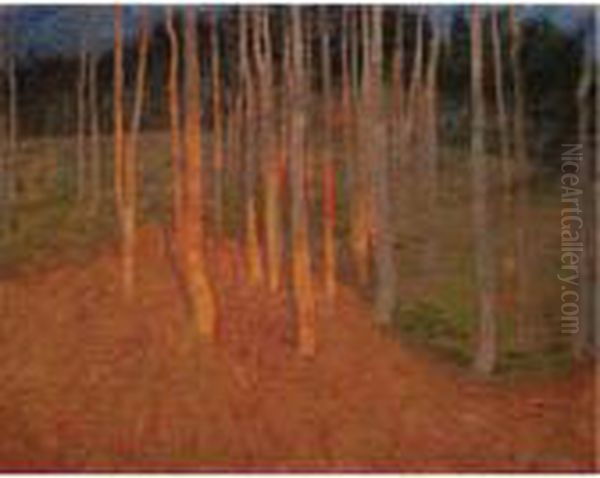 Foret Au Crepuscule Oil Painting by Gustave De Smet