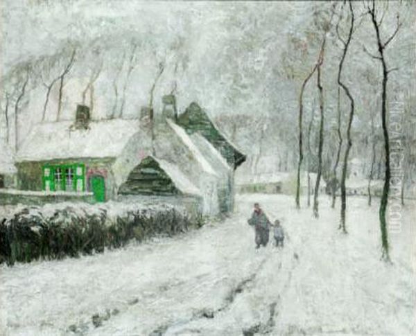 L'hiver Oil Painting by Gustave De Smet