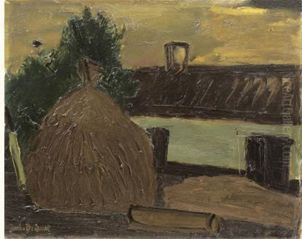 Hoeve Met Stromijt (1939) Oil Painting by Gustave De Smet