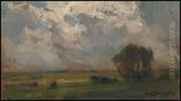 August Afternoon, Arthabaska Oil Painting by Marc-Aurele Foy De Suzor-Cote