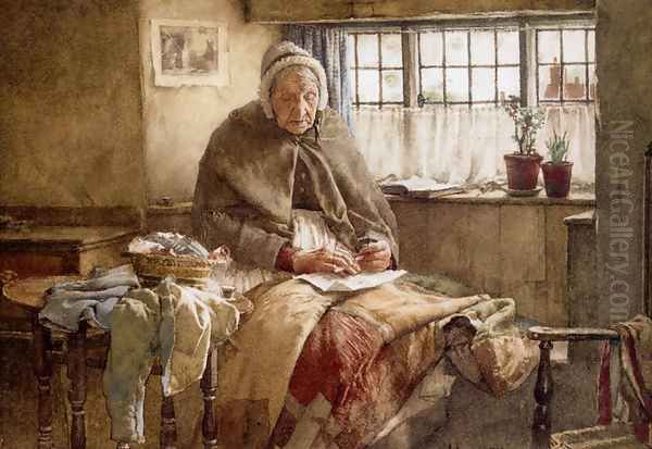 At Evening Time It Shall Be Light Oil Painting by Walter Langley