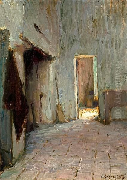 Interieur En Anjou France Oil Painting by Marc-Aurele Foy De Suzor-Cote