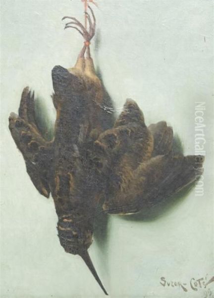 Portrait Of Fowl Oil Painting by Marc-Aurele Foy De Suzor-Cote