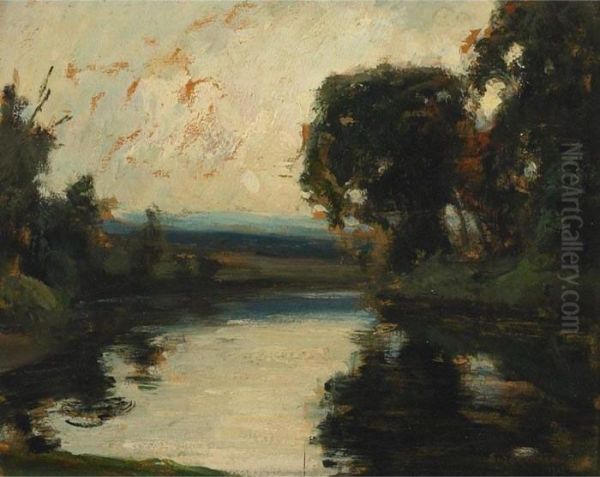 Bords De La Riviere Nicolet Oil Painting by Marc-Aurele Foy De Suzor-Cote