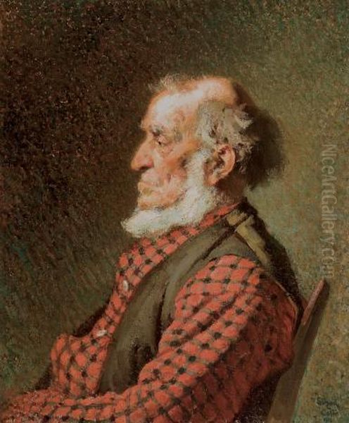 Pionnier (also Known As Pere Esdras Oil Painting by Marc-Aurele Foy De Suzor-Cote