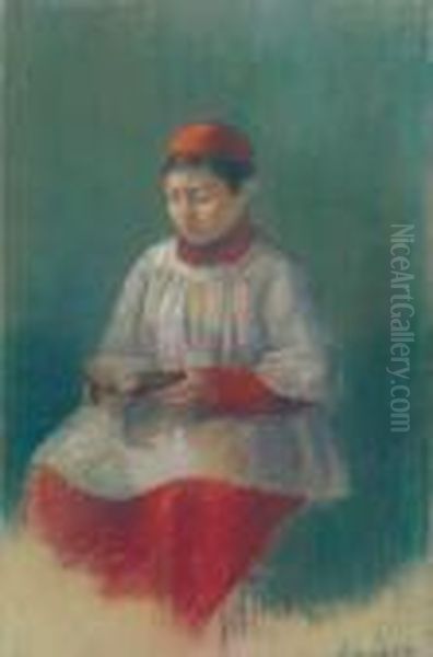 Young Choir Boy Oil Painting by Marc-Aurele Foy De Suzor-Cote