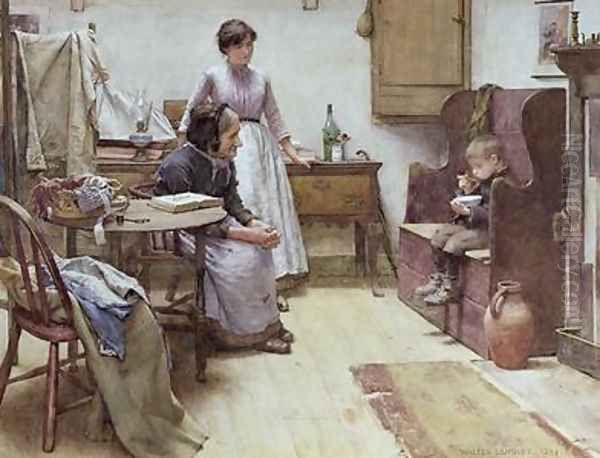 The Orphan 2 Oil Painting by Walter Langley