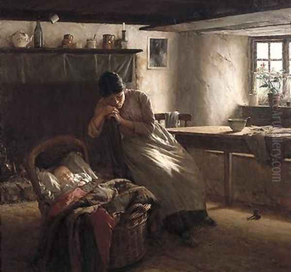 Day Dreams Oil Painting by Walter Langley