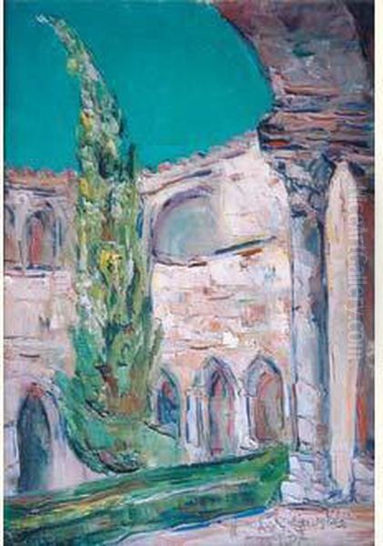 Monastere Dans Le Midi (1937) by Vladimir De Terlikowski