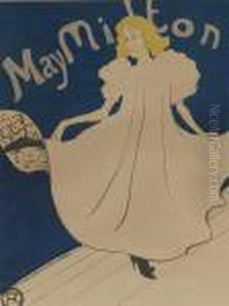 May Milton Oil Painting by Henri De Toulouse-Lautrec