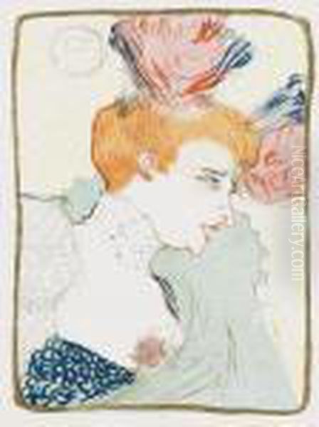 Mademoiselle Marcelle Lender, En Buste Oil Painting by Henri De Toulouse-Lautrec