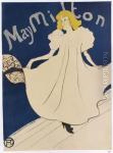 May Milton Oil Painting by Henri De Toulouse-Lautrec