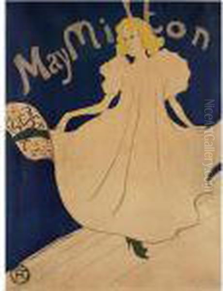 May Milton Oil Painting by Henri De Toulouse-Lautrec