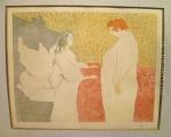 Femme Au Lit Au Petit Lever Oil Painting by Henri De Toulouse-Lautrec