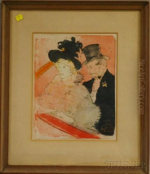 Au Concert Oil Painting by Henri De Toulouse-Lautrec