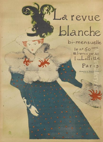 La Revue Blanche Oil Painting by Henri De Toulouse-Lautrec