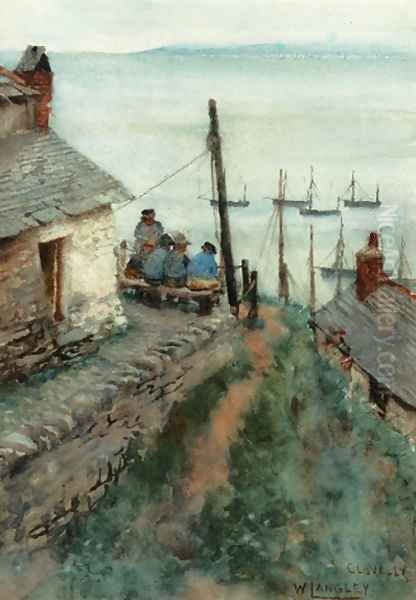 Clovelly, Devon Oil Painting by Walter Langley