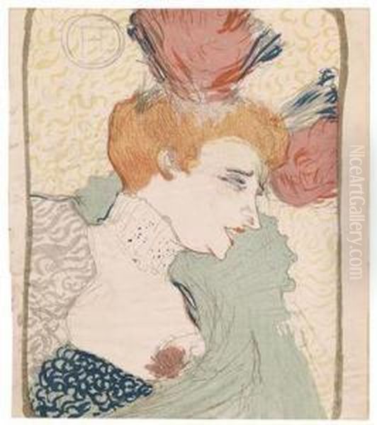 Mademoiselle Marcelle Lender - En Buste Oil Painting by Henri De Toulouse-Lautrec