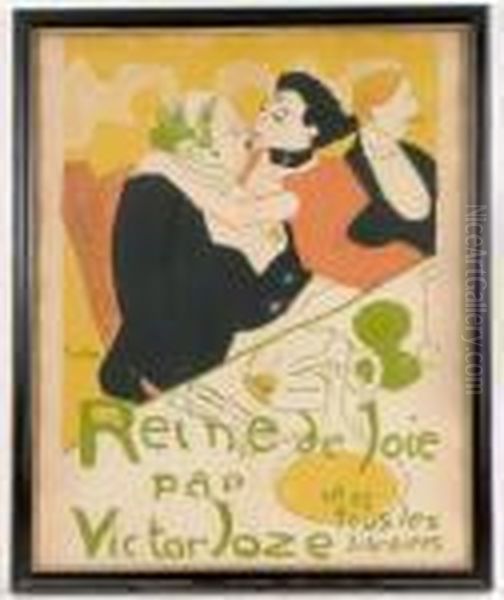 Reine De Joie Par Victor Joze, 
Chez Yous Les Libraries Oil Painting by Henri De Toulouse-Lautrec