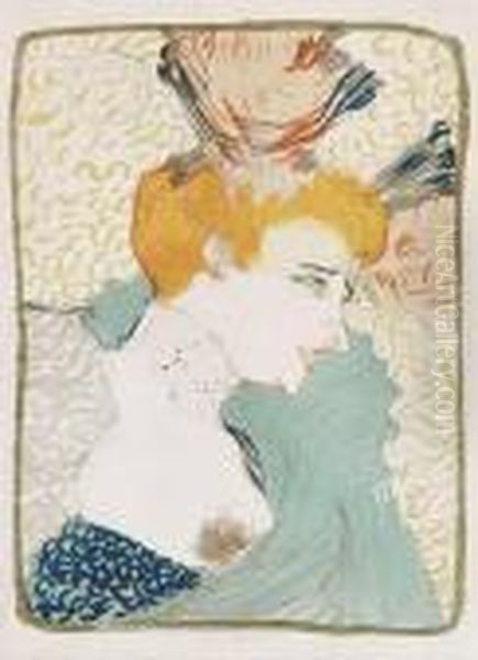 Mademoiselle Marcelle Lender, En Buste. Oil Painting by Henri De Toulouse-Lautrec