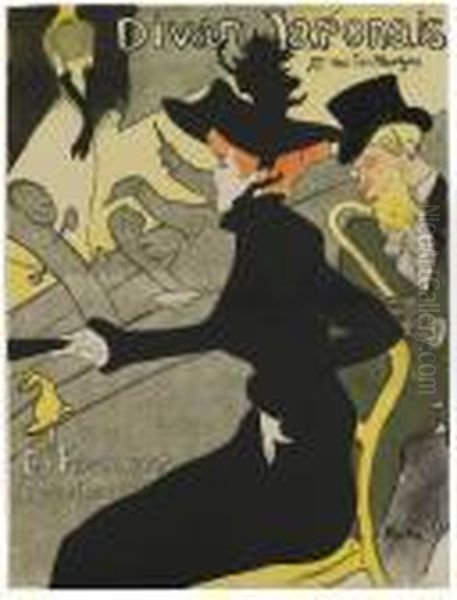 Divan Japonais. Oil Painting by Henri De Toulouse-Lautrec