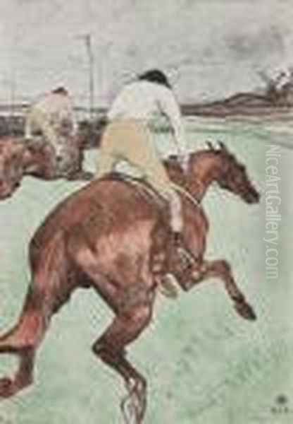 Le Jockey Oil Painting by Henri De Toulouse-Lautrec