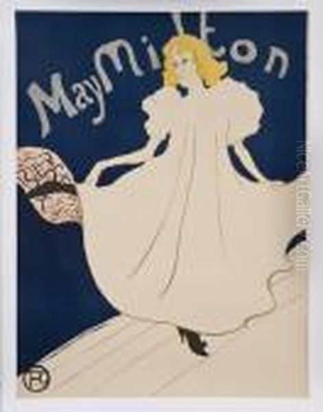 May Milton Oil Painting by Henri De Toulouse-Lautrec