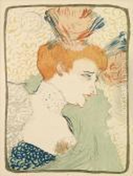 Mademoiselle Lender, En Buste Oil Painting by Henri De Toulouse-Lautrec