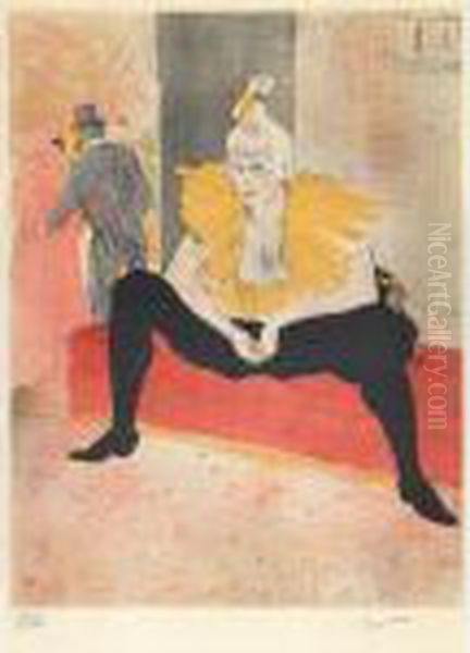 The Clownesse Oil Painting by Henri De Toulouse-Lautrec