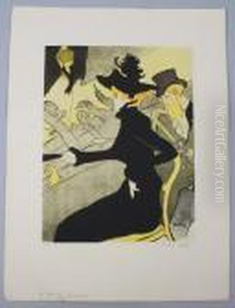 Le Divan Japonais Oil Painting by Henri De Toulouse-Lautrec