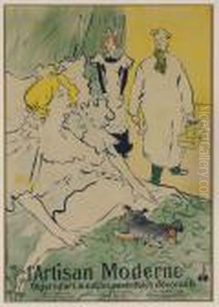 L'artisan Moderne Oil Painting by Henri De Toulouse-Lautrec