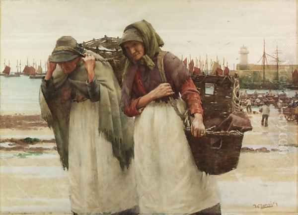 Study for Breadwinners Oil Painting by Walter Langley