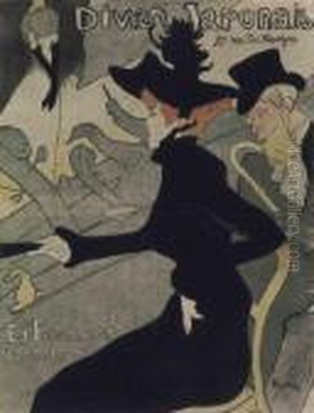 Divan Japonais Oil Painting by Henri De Toulouse-Lautrec