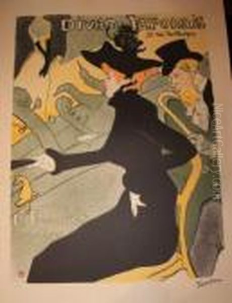  Divan Japonais Oil Painting by Henri De Toulouse-Lautrec