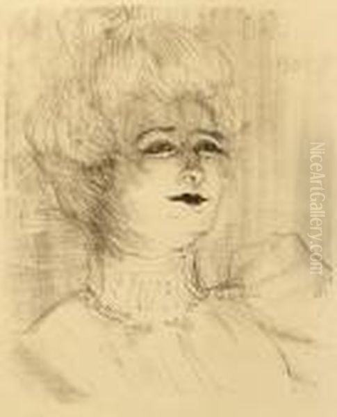 Marie-louise Marsy Oil Painting by Henri De Toulouse-Lautrec