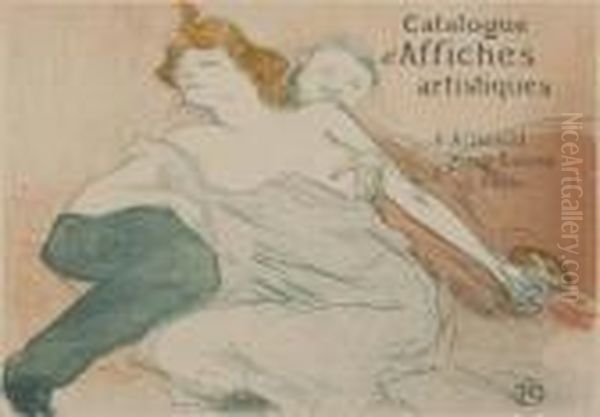 Catalogue D'affiches Oil Painting by Henri De Toulouse-Lautrec