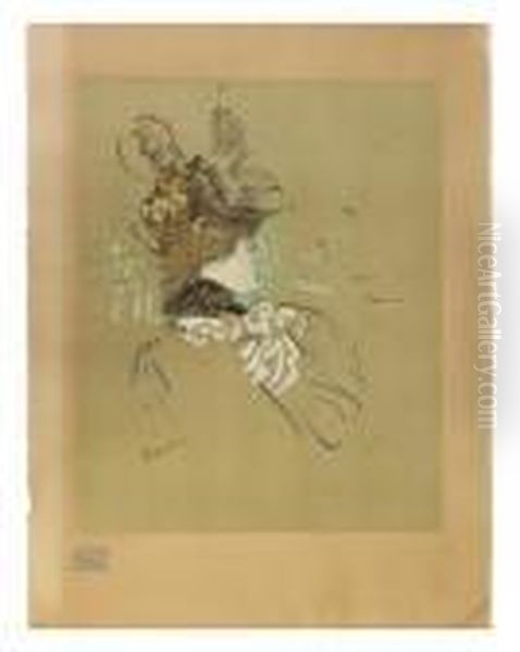 Profile De Femme Oil Painting by Henri De Toulouse-Lautrec