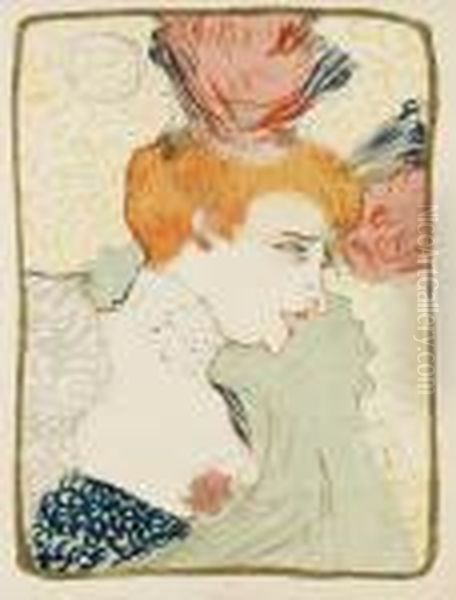 Mademoiselle Marcelle Lender, En Buste. Oil Painting by Henri De Toulouse-Lautrec