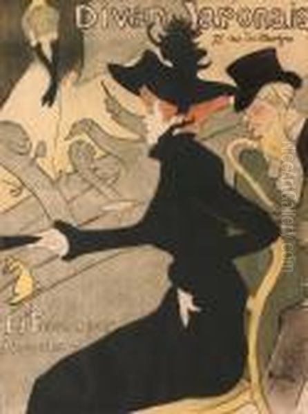 Divan Japonaise Oil Painting by Henri De Toulouse-Lautrec