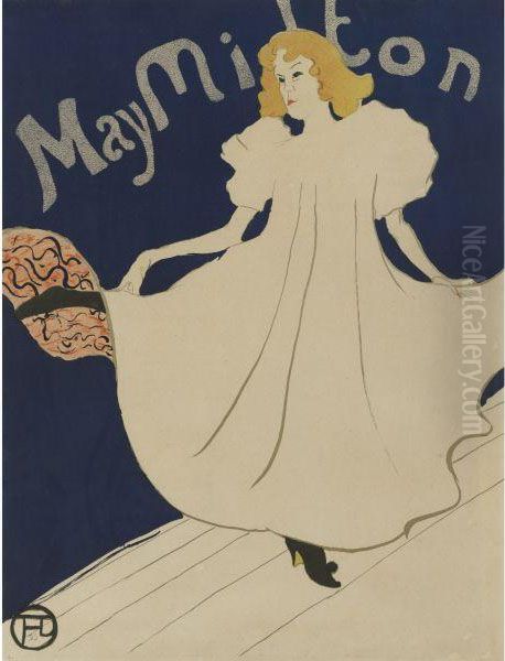 May Milton Oil Painting by Henri De Toulouse-Lautrec