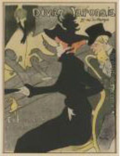 Divan Japonais Oil Painting by Henri De Toulouse-Lautrec