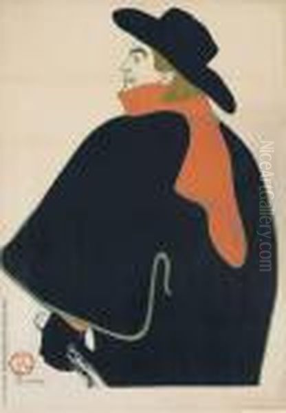 Aristide Bruant, Dans Son Cabaret Oil Painting by Henri De Toulouse-Lautrec