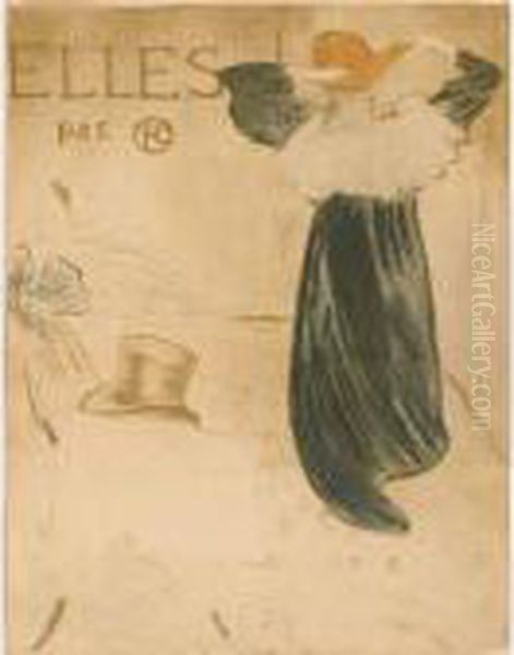 Frontispiece For 'elles' Oil Painting by Henri De Toulouse-Lautrec